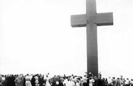 Crowd at Cross Dedication, Sept. 1950